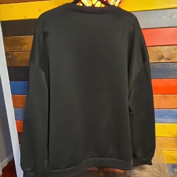 Black Merry Christmas Sweater - Picture 4 of 4